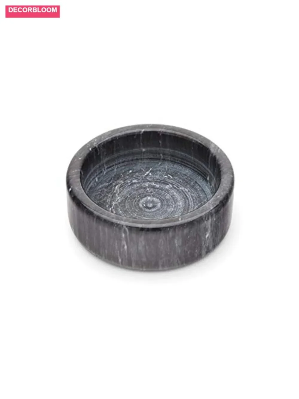 Black Marble Wine Bottle & Glass Stand Coaster